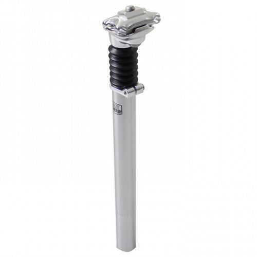Post Moderne zadelpen verend 'laag' ATB 27.2 zilver