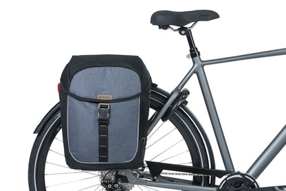 Basil 17760 Miles dubbele fietstas MIK 34L black slate