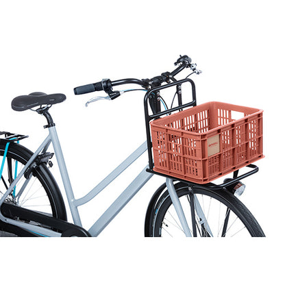 Basil 21113 Crate S fietskrat gerecycled kunststof small 17,5L terra red