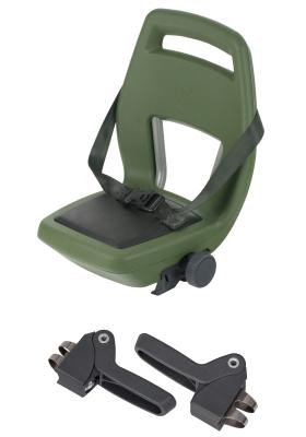 Qibbel Q343 Junior 6+ zitje legergroen/zwart incl. voetsteuntjes en voetbeschermplaten