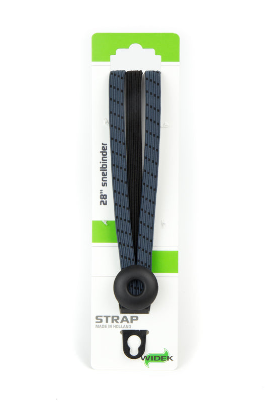 Widek Eye binder 1x12 mm. zwart, 2x12mm. steengrijs met zwarte stalen platen op kaart (54 cm.)