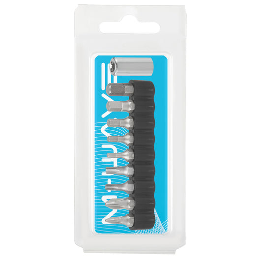 M-Wave bit-set inbus 2.5/3/4/5/6 torx T10/T20/T25 kruiskop PH1/PH2 - adapter 1/4
