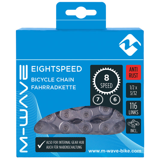 M-Wave ketting 1/2x3/32 - 116 8V. KMC anti roest