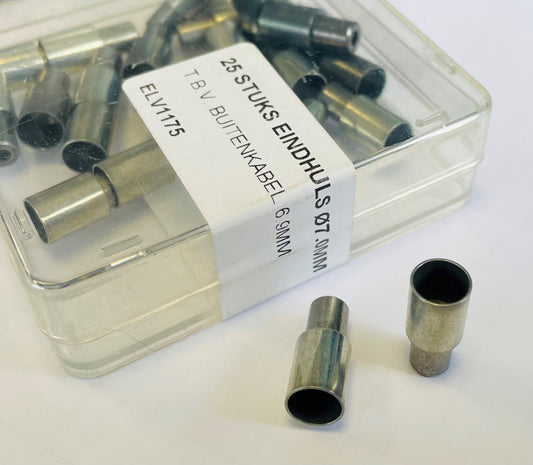 Elvedes ELV1175 Ferrule 7.0 mm. messing (25)