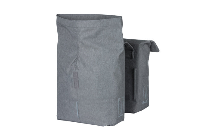 Basil 18072 City dubbele fietstas 28-32L. grey melee