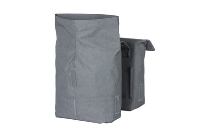 Basil 18072 City dubbele fietstas 28-32L. grey melee