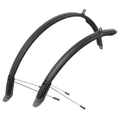M-Wave Mud Max II F+R spatbord set 28" kunststof zwart 45 mm.