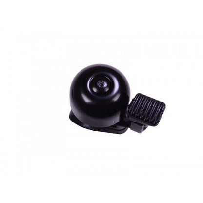 Simson 021229 fietsbel mini 32 mm. zwart vaste kunststof bevestiging