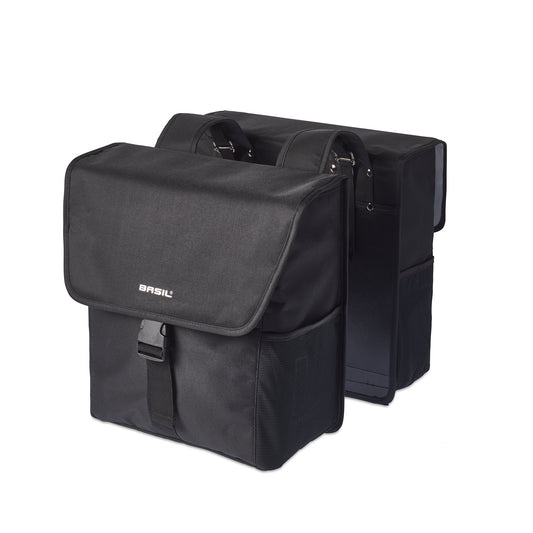 Basil 18468 GO dubbel fietstas 32L solid black