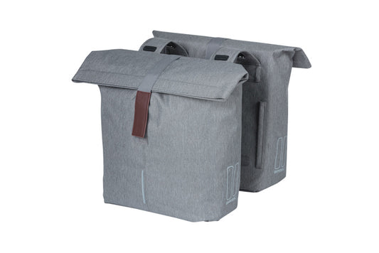 Basil 18072 City dubbele fietstas 28-32L. grey melee