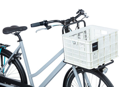Basil 21091 Crate M fietskrat kunststof medium 27L bright white