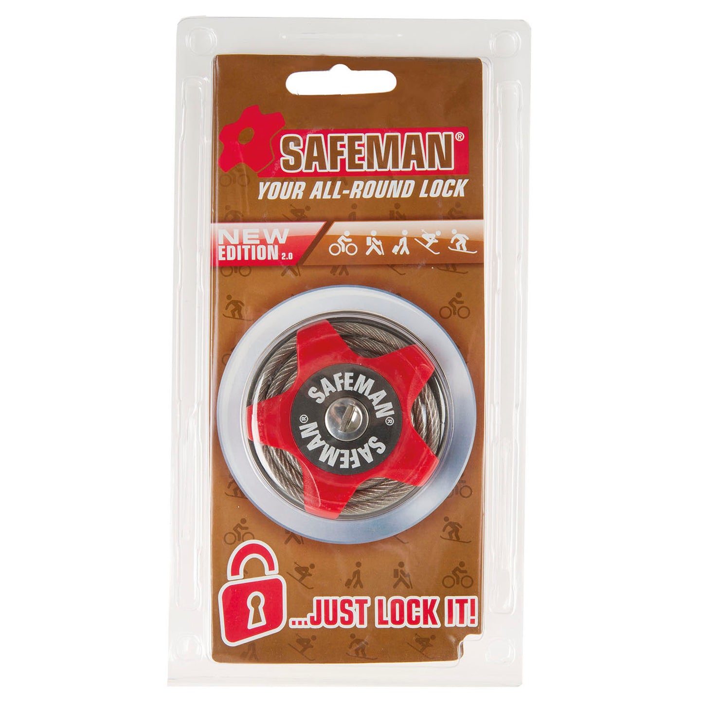 Safeman multi-functioneel kabelslot 75 cm.