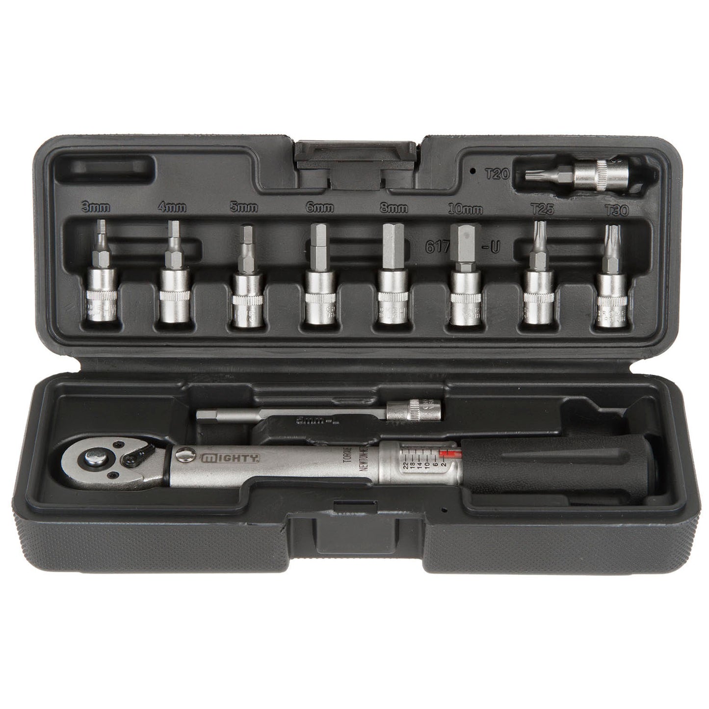 Mighty momentsleutel 2-24 NM inbus 3/4/5/6/8/10 en T25 Torx