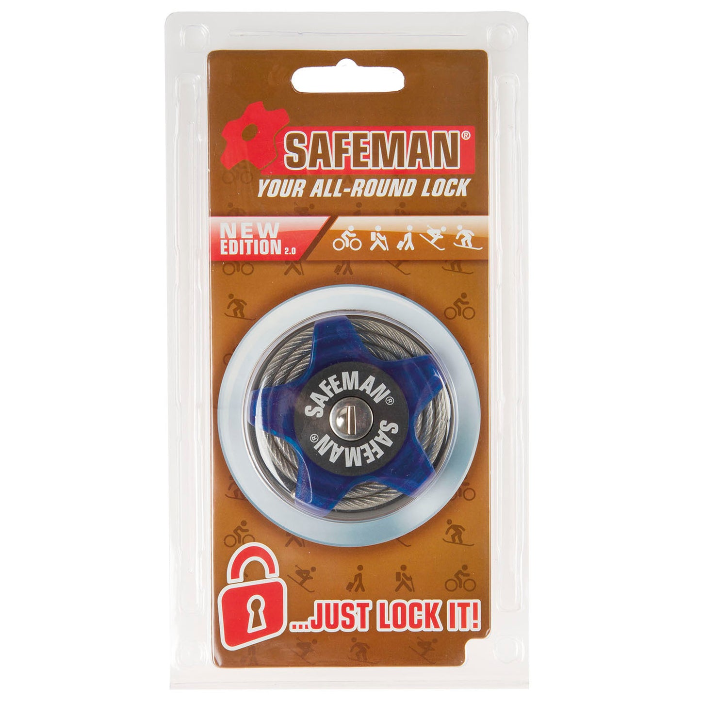 Safeman multi-functioneel kabelslot 75 cm.