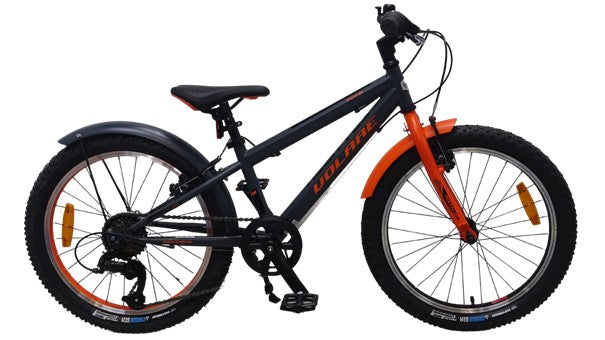 Volare kinderfiets 20" Rocky satin grijs mat 6V. "Prime Collection" (95%)