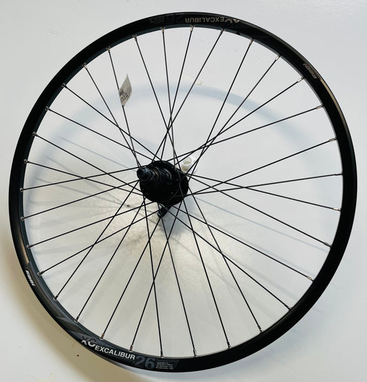 Achterwiel 26" - 559X19 IIS Excalibur 2XC DB600 QR zwart schijfrem cassette