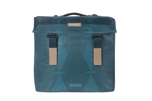 Basil 18399 Elegance dubbele fietstas MIK 40-49L estate blue