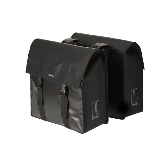Basil 17738 Urban Load-Double Bag zwart/zwart