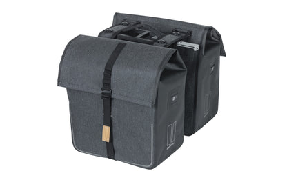Basil 17797 Urban Dry dubbele fietstas MIK 50L charcoal melee