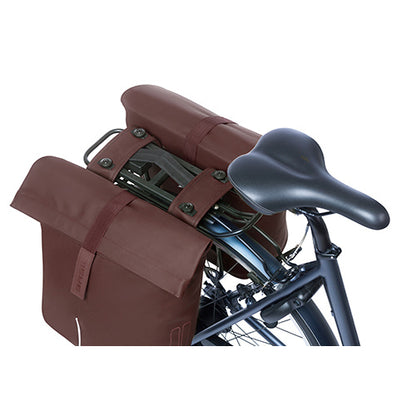 Basil 18376 City dubbele fietstas MIK 28-32L roasted brown