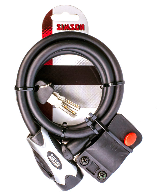 Simson 020839 spiraalslot regular size XL 10 x 150 cm. mat zwart