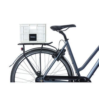 Basil 21114 Crate S fietskrat gerecycled kunststof small 17,5L bright white