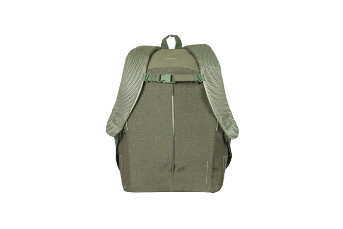 Basil 18067 B-Safe Commuter fietsrugzak Nordlight 13L olijf groen