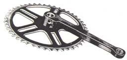 Vinty crankstel 46T. 1/8" met spie 170 mm. staal