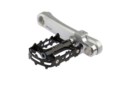 Mirage crankverkorter aluminium T6 met RVS bouten zilver