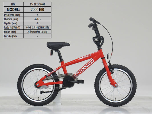 BMX 16" Tornado rood