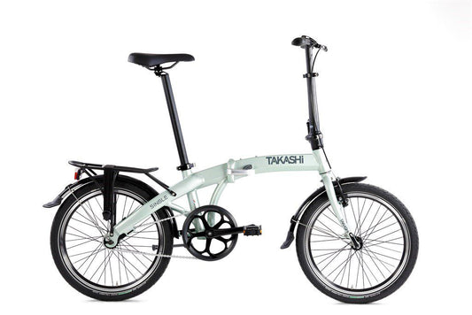 Takashi vouwfiets 20" Single 1 spd. Ice green