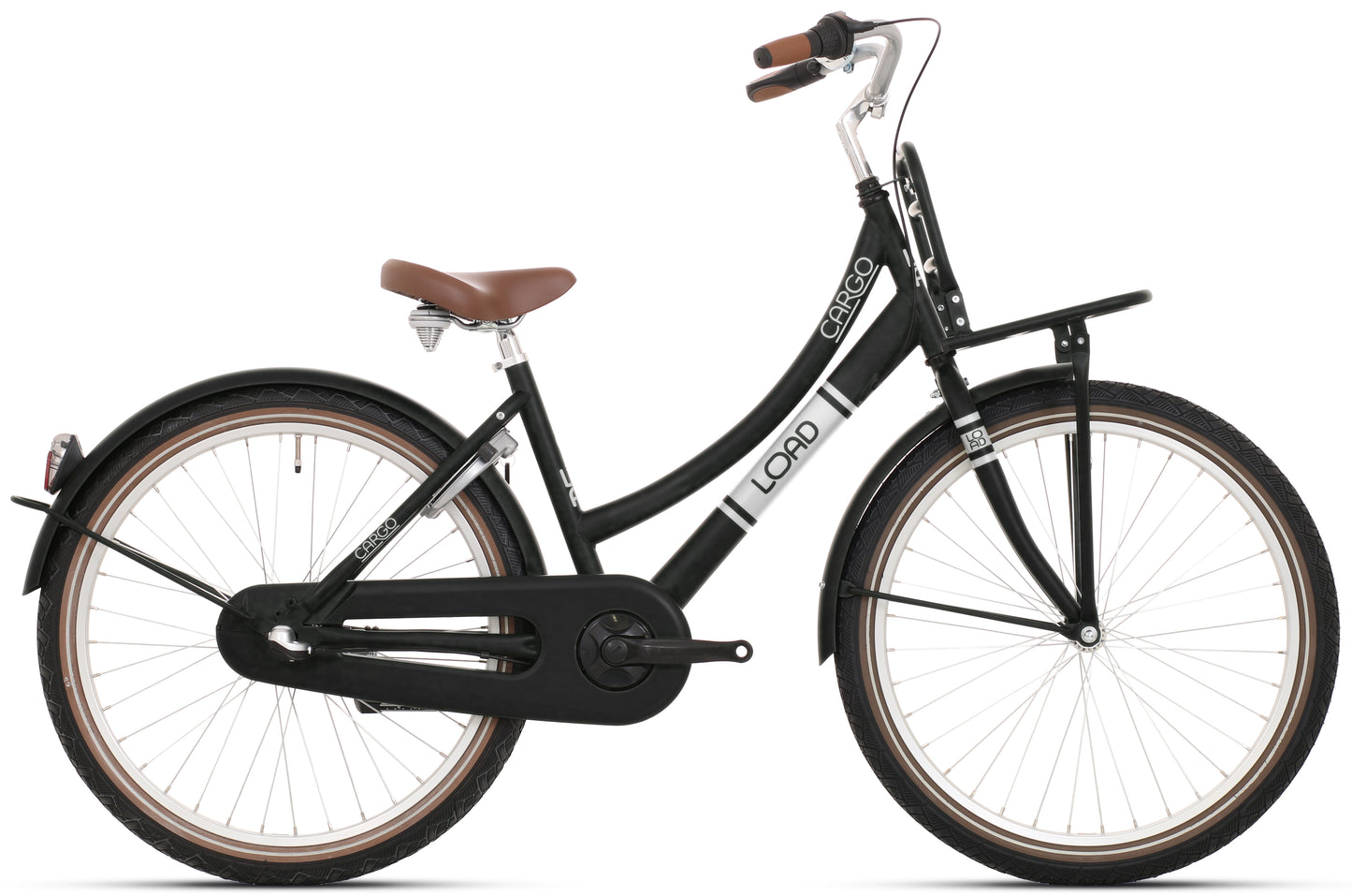BFK 24" Load meisjes 3V zwart mat - 24LMD80