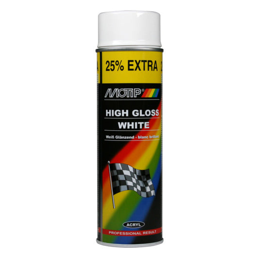 Motip spuitlak 500 ml. wit glans A