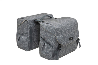 New Looxs tas nr. 218 Mondi Joy Double MIK Ivy Grey - 218.173MIK