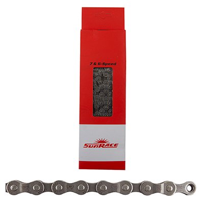 Sun Race CNM54-BOX ketting 6/7V. - 116 zilver