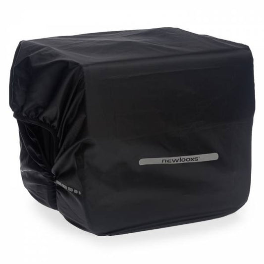 New Looxs 143 regenhoes dubbele fietstas zwart - 143.330