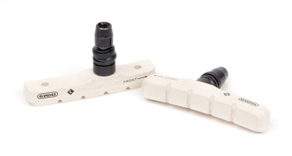 Elvedes 6832 v-brake shoes set 72 mm. white clean compound