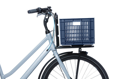 Basil 21135 Crate M fietskrat gerecycled kunststof medium 29,5L bluestone