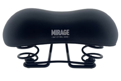 Mirage zadel tour comfort met vering Shorty zwart