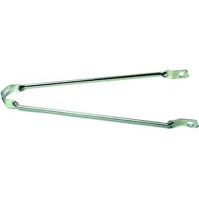 Spatbord stang 28" toer RVS - as bevestiging