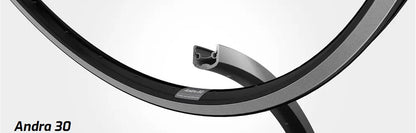 Velg 28' - 14 ANDRA30 28'-622 aluminium zwart cnc
