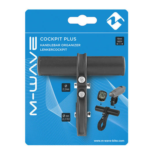 M-Wave stuurcockpit voor computer en lamp 22.2-31.8 mm.