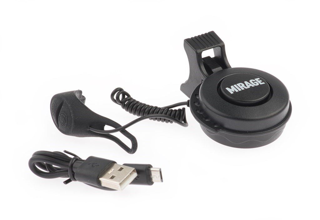 Mirage e-bike hoorn zwart 80~90dB USB oplaadbaar