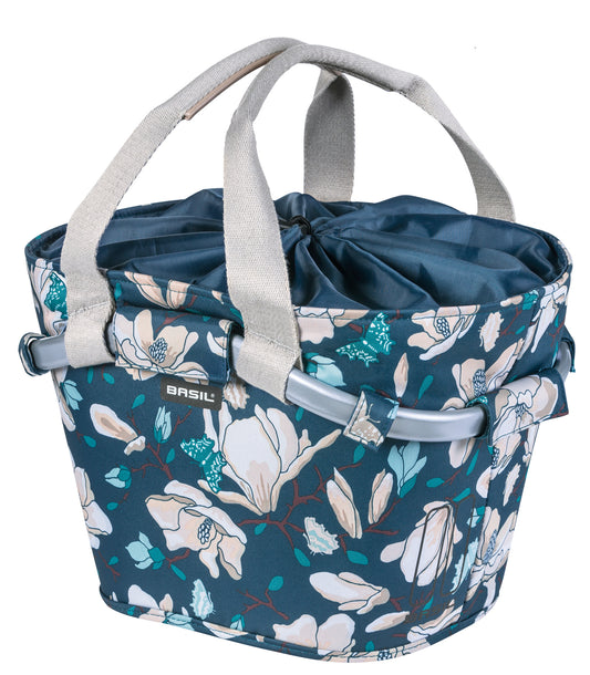 Basil 11251 Magnolia Carry All Front Basket teal blue