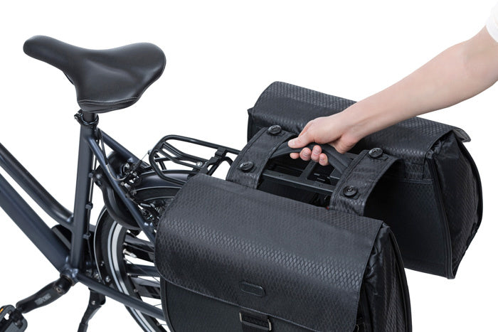 Basil 50467 additional handle zwart voor dubbele fietstas