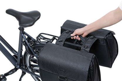 Basil 50467 additional handle zwart voor dubbele fietstas