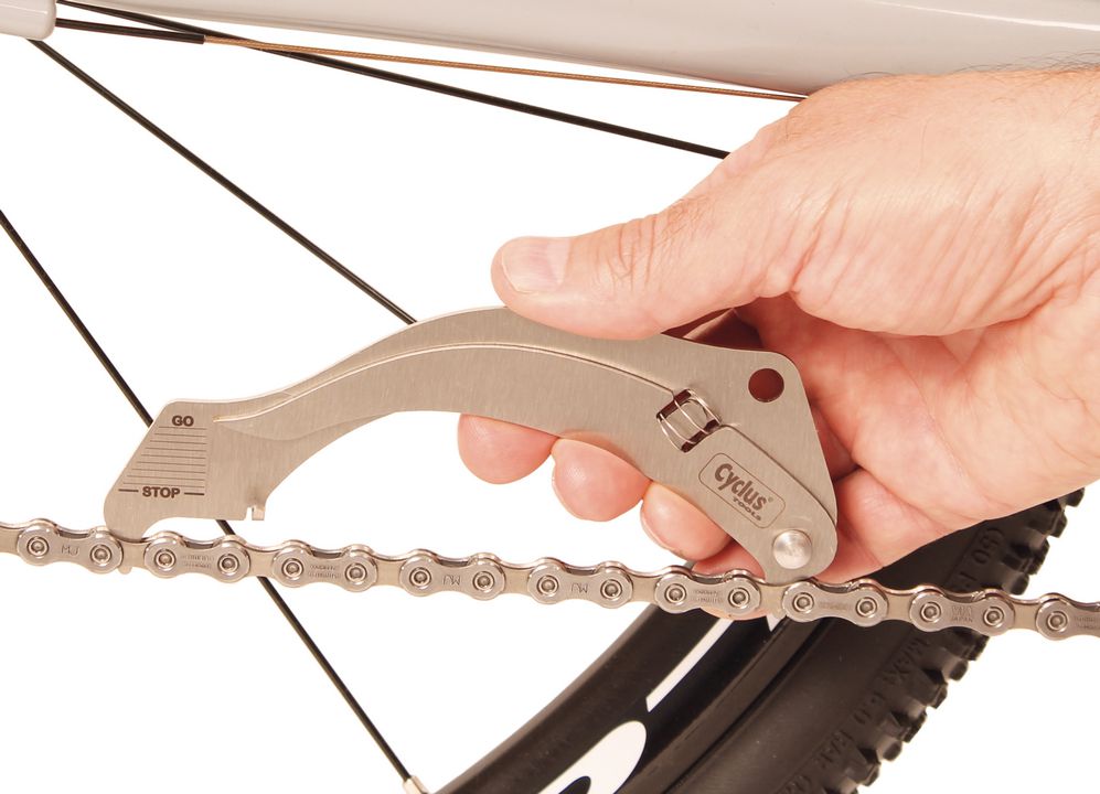 Cyclus kettingslijtagemeetapparaat - meet over 11 kettingschakels