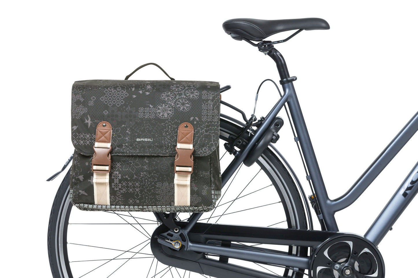 Basil 18049 Bohème dubbele fietstas MIK 35L charcoal