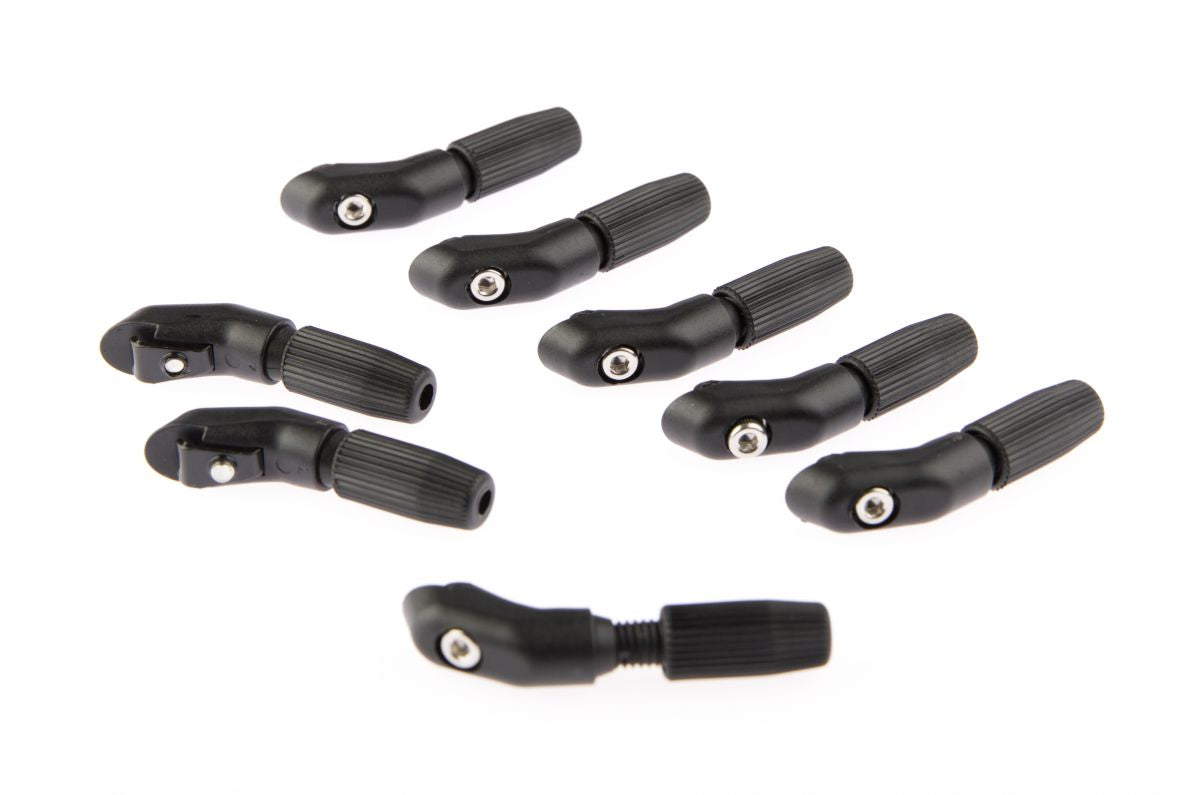 Mirage bevestiging speedclip met stangspanmoer 3,2 mm. zwart
