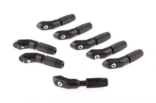 Mirage bevestiging speedclip met stangspanmoer 3,2 mm. zwart